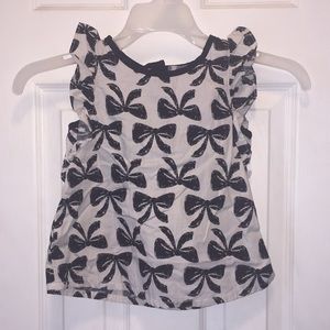 Crazy 8 Shirt Black Bows and Bottoms Size 5T